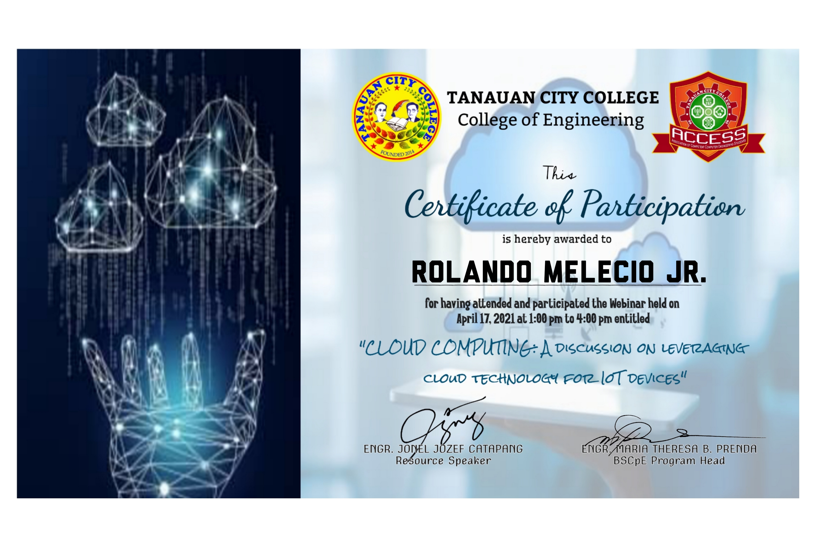 Certificate